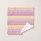 Roze Paarse Gele Moderne Trendy Elegant Sjabloon Bad Handdoek (Wasdoekje)