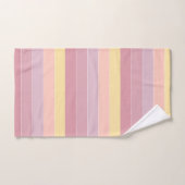 Roze Paarse Gele Moderne Trendy Elegant Sjabloon Bad Handdoek (Handdoek)