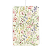 Roze Paarse Gele Wildflowers Bloemen Luchtverfrisser (Voorkant)