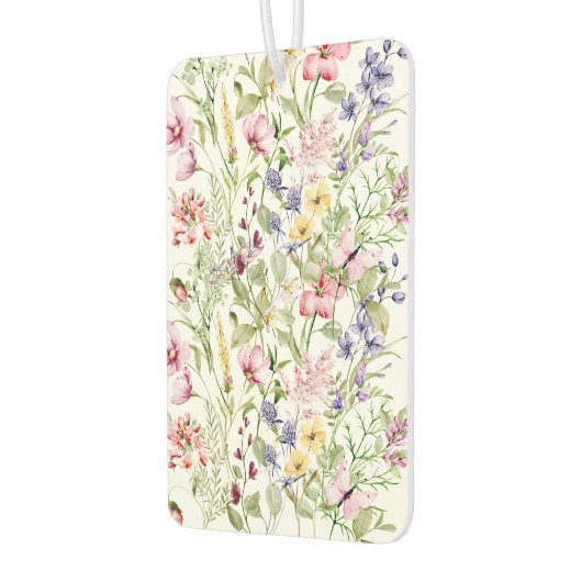 Roze Paarse Gele Wildflowers Bloemen Luchtverfrisser (Links)