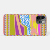 Roze Paarse Gele Zonsondergang Jacht Case-Mate iPhone Case (Achterkant (horizontaal))