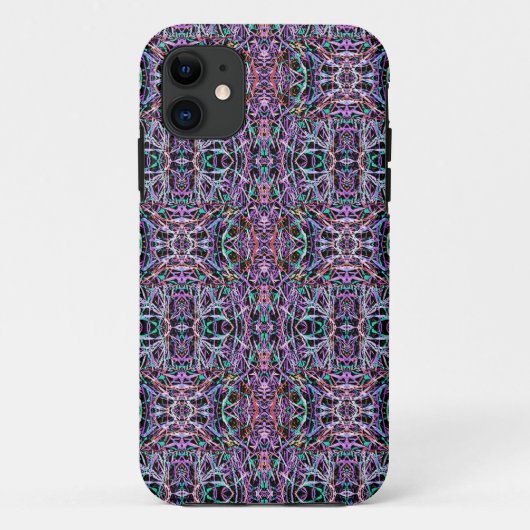 Roze Paarse geometrisch Case-Mate iPhone Case (Achterkant)