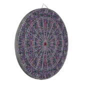 Roze Paarse geometrisch Dartbord (Voorkant Links)