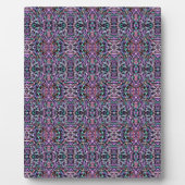 Roze Paarse geometrisch Fotoplaat (Voorkant)