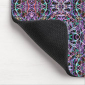 Roze Paarse geometrisch Muismat (Hoek)
