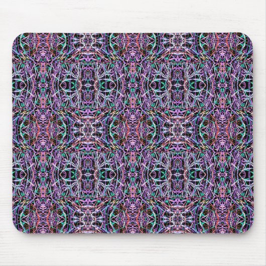 Roze Paarse geometrisch Muismat (Voorkant)