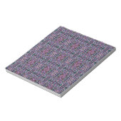 Roze Paarse geometrisch Notitieblok (Linkerzijde)