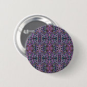 Roze Paarse geometrisch Ronde Button 5,7 Cm (Voorkant /achterkant)