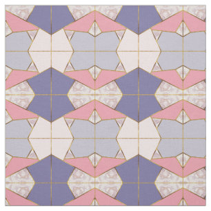 Roze Paarse geometrische patronen Stof