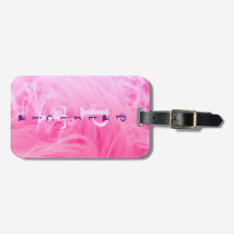 Roze Paarse Girly Eenvoudige Moderne Monogram Sjab