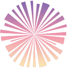 Roze Paarse Glans Minimalistische Mok | Glow Art