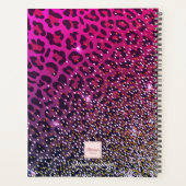 Roze paarse glans van de glans van de glans 2023 planner (Achterkant)