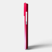 Roze Paarse Glanzende RVS Metaal Case-Mate iPhone Case (Achterkant / Links)