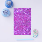 Roze Paarse Glitter Glam Glitter Ontwerper Flyer (Enkel)