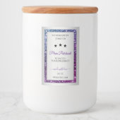 Roze Paarse Glitter Silver Product Packaging Label Voedselcontainer Etiket (Voorkant)