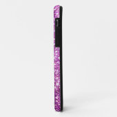 Roze/Paarse glitter Sparkle Bling iPhone 5 Hoesje (Achterkant/links)