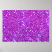 Roze Paarse glitter Sparkle Custom Design Poster (Voorkant)