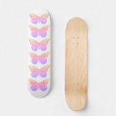 Roze Paarse Glitter Vlinders Persoonlijk Skateboard (Voorkant)