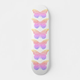 Roze Paarse Glitter Vlinders Persoonlijk Skateboard