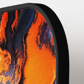 Roze Paarse Golden Custom Monogram Pickleball Paddle (Links Detail)