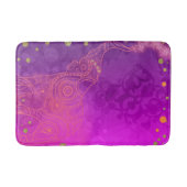 Roze Paarse gouden olifant Exotische Bright Succes Badmat (Voorkant)