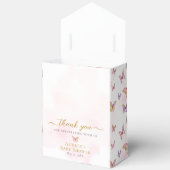 Roze Paarse Gouden Vlinder Baby Meisje Douche Bedankdoosjes (Open)