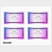 Roze Paarse gradiënt Glitter Spark Product Labels (Vel)