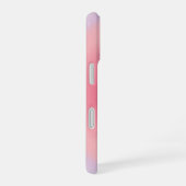 Roze Paarse Gradiënt Hart Minimaal Script Naam iPhone 16 Hoesje (Rechterkant)