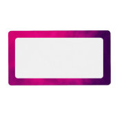 Roze Paarse gradiëntrandlabels – Etiket (Voorkant)