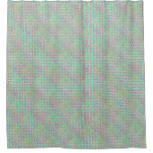 Roze Paarse Groen Maze Pattern Modern Douchegordijn (Voorkant)