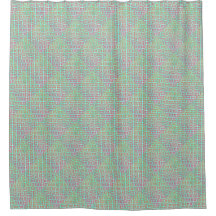 Roze Paarse Groen Maze Pattern Modern