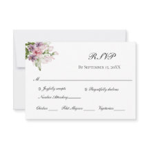 Roze Paarse groene Floral Elegant Formal Wedding