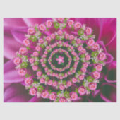  Roze Paarse Groene Garden Flowers Kerstmis Tissuepapier (Voorkant)