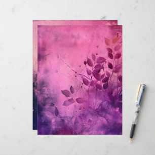 Roze & Paarse Grungy Achtergrond Scrapbook Papier