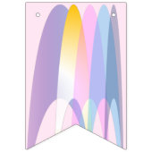 Roze Paarse Happy Birthday Banner Swallowtail (Eerste vlag)