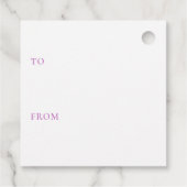 Roze & Paarse Happy Birthday Cake van Bedankjes Labels (Achterkant)