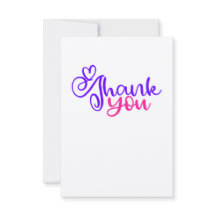 Roze/Paarse Hartelijk dank voor Kraft Paper