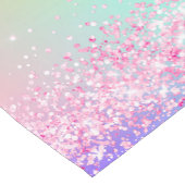 Roze paarse holografische comfetti korte tafelloper (Hoek)