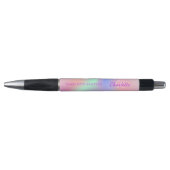 Roze paarse holografische monogram naam script pen (Voorkant)