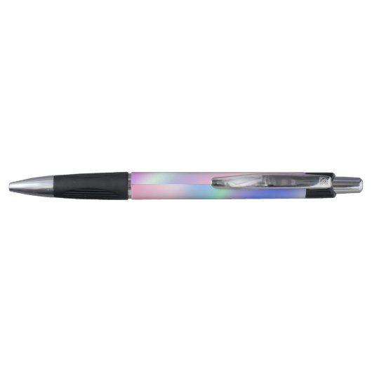 Roze paarse holografische monogram naam script pen (Achterkant)