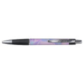 Roze paarse holografische monogram pen (Achterkant)