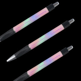 Roze paarse holografische naam Quinceanera Pen