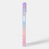 Roze paarse holografische sprankelende naam Case-Mate iPhone case (Achterkant / Rechts)