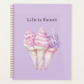 Roze Paarse Ijsjes Planner (Voorkant)