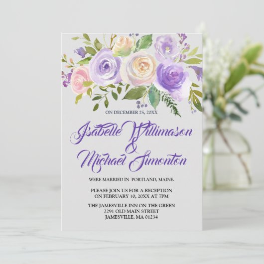 Roze Paarse kaart voor het verkrijgen van vloeisel (Staand voorkant)