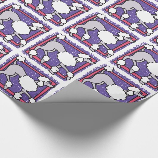 Roze Paarse Kinder omlooppapier Cadeaupapier (Hoek)