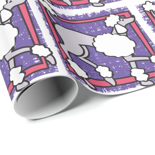 Roze Paarse Kinder omlooppapier Cadeaupapier (Rol Hoek)