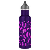Roze Paarse kite Surfing Print Kiteboarder Waterfles (Rechts)