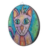 Roze Paarse Kitty Kat Dartbord (Voorkant Rechts)