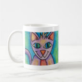 Roze Paarse Kitty Kat Koffiemok (Links)